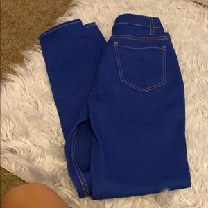 High waisted skinny jeans